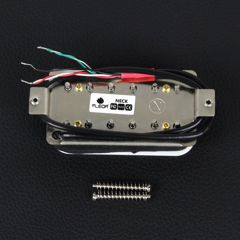 FLEOR Double Coil Guitar Humbucker Pickups Ceramic Neck Pickup for Electric Guitar Pickup-White - Image 4